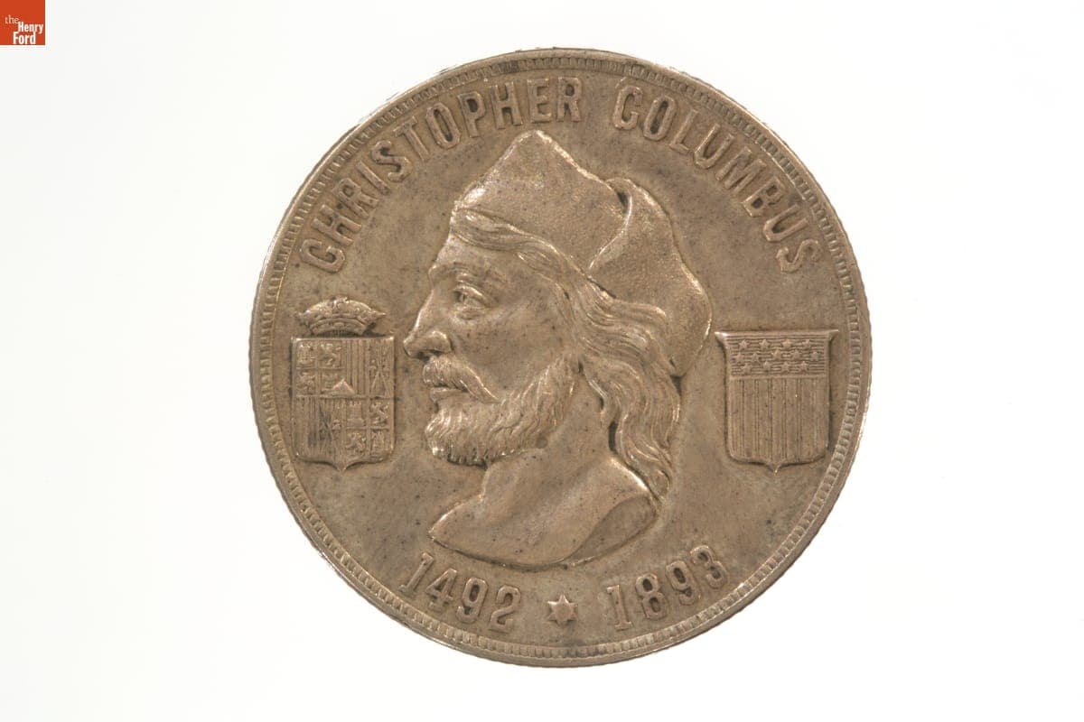 Christopher Columbus Commemorative Medal from Columbian Exposition, 1893