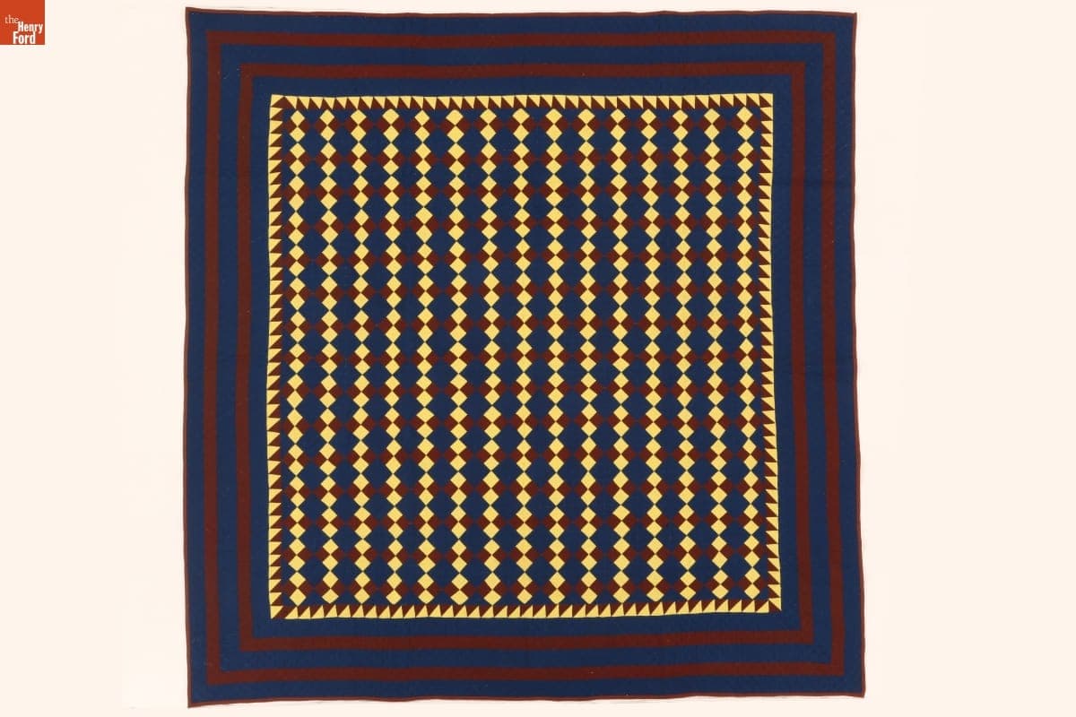 Four-Patch Quilt, circa 1870