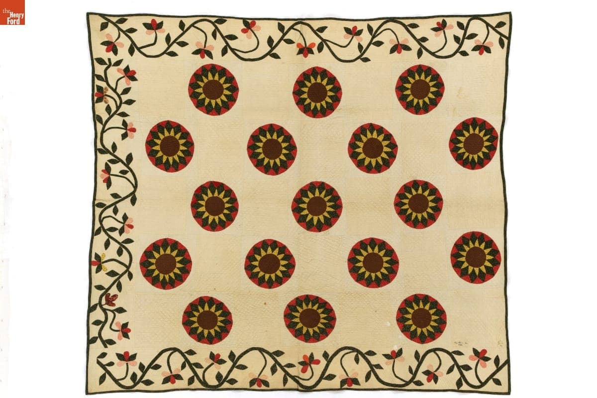 Sunburst Quilt by Nancy Hoover, 1843