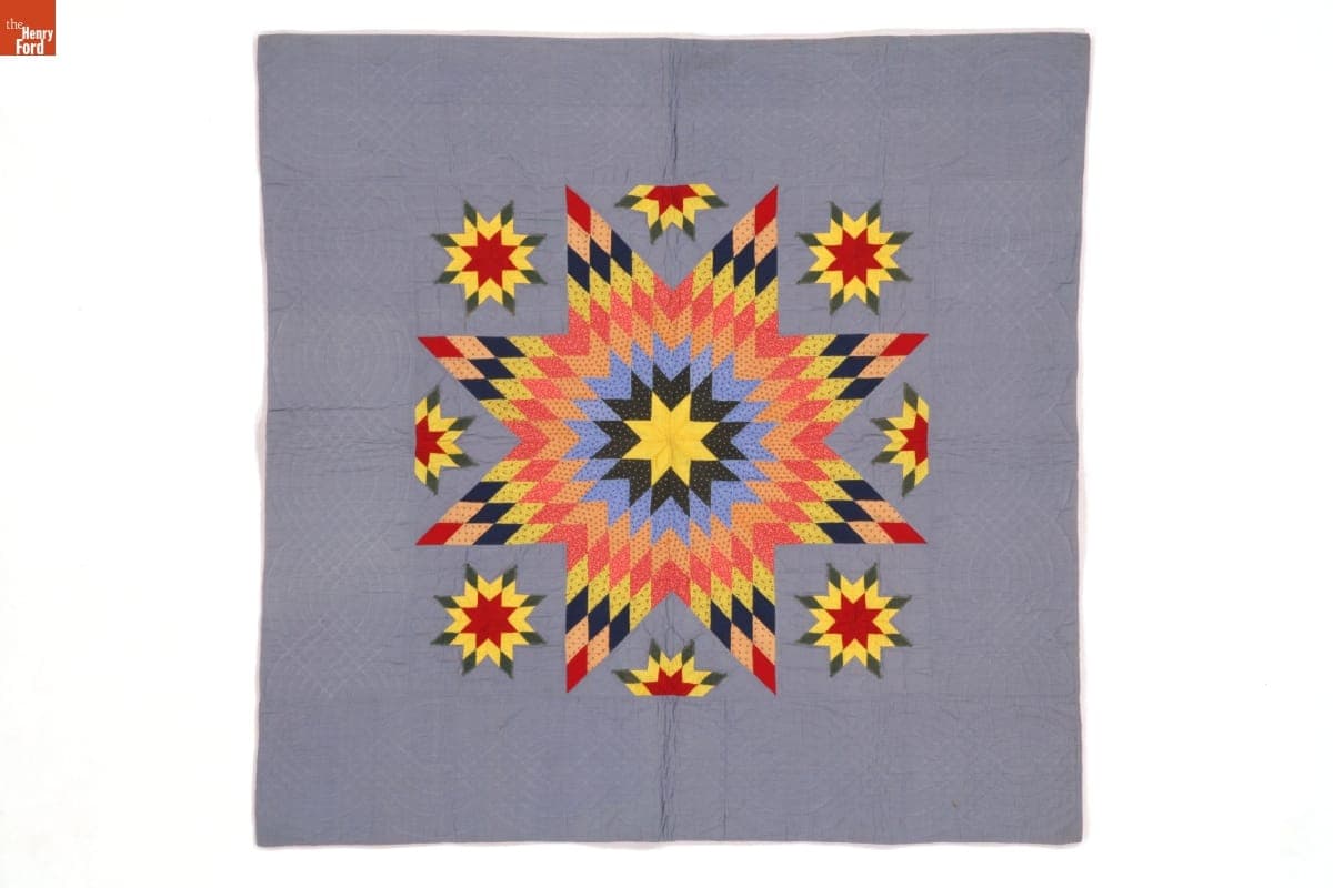 Lone Star Crib Quilt, 1920-1930