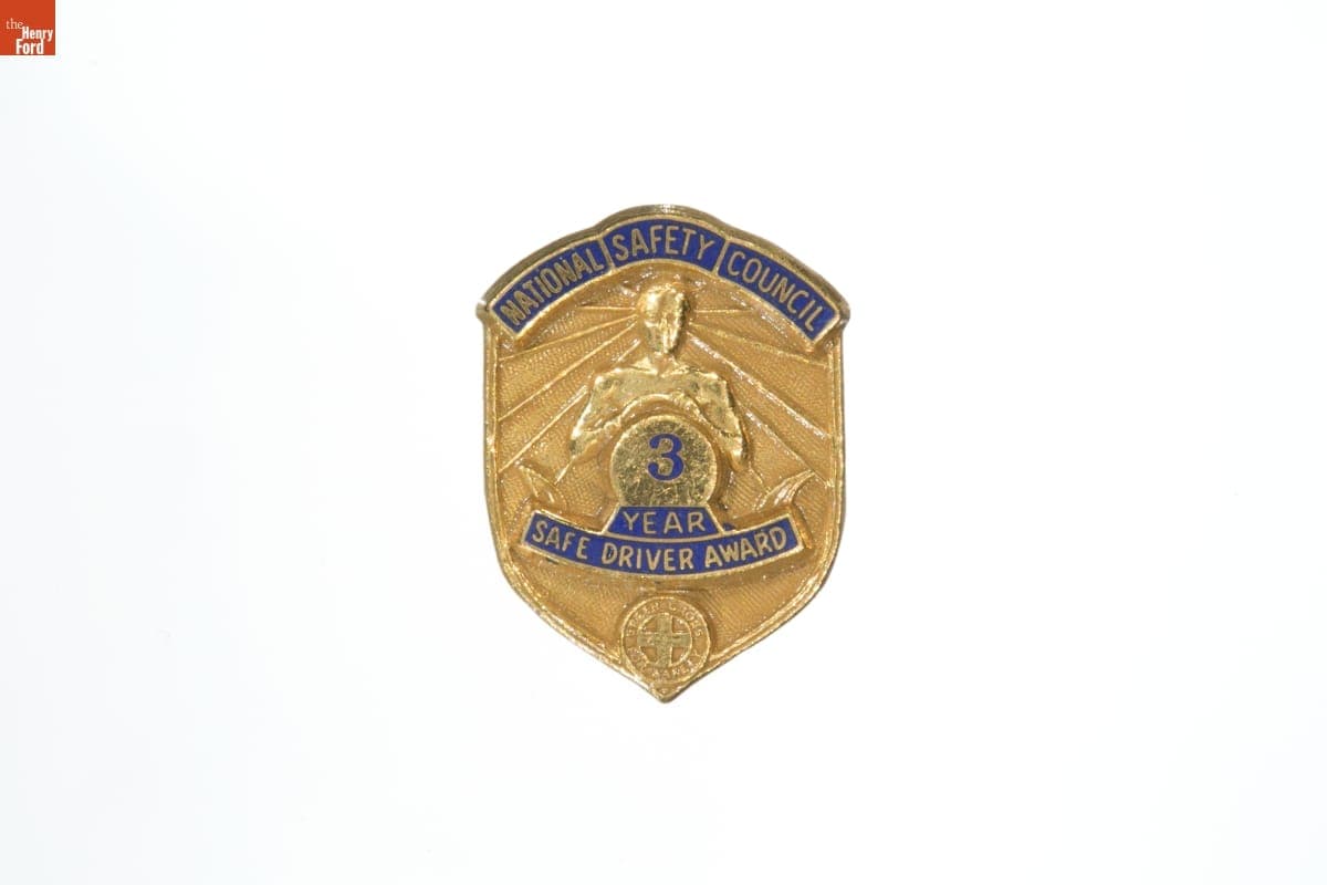 Safe Driver Award Given by the National Safety Council, circa 1960