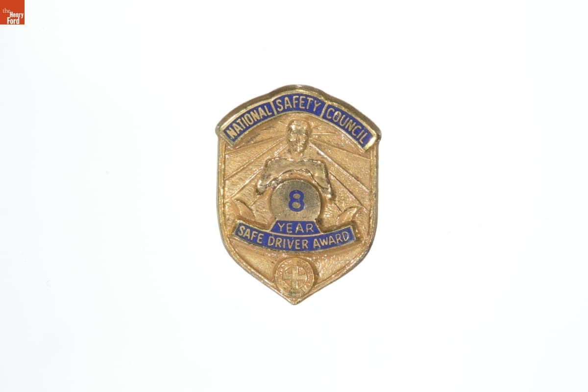 Safe Driver Award Given by the National Safety Council, circa 1964