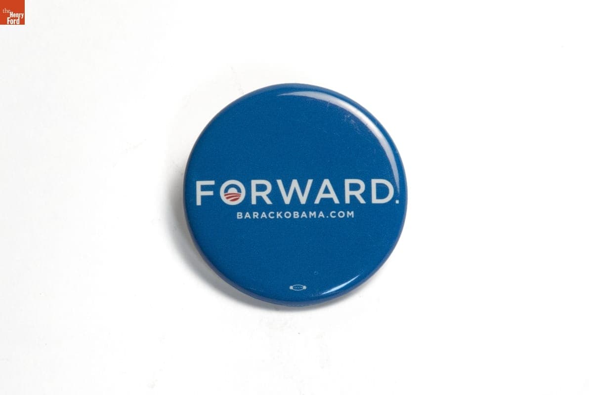 Obama Campaign Button, "Forward," 2012