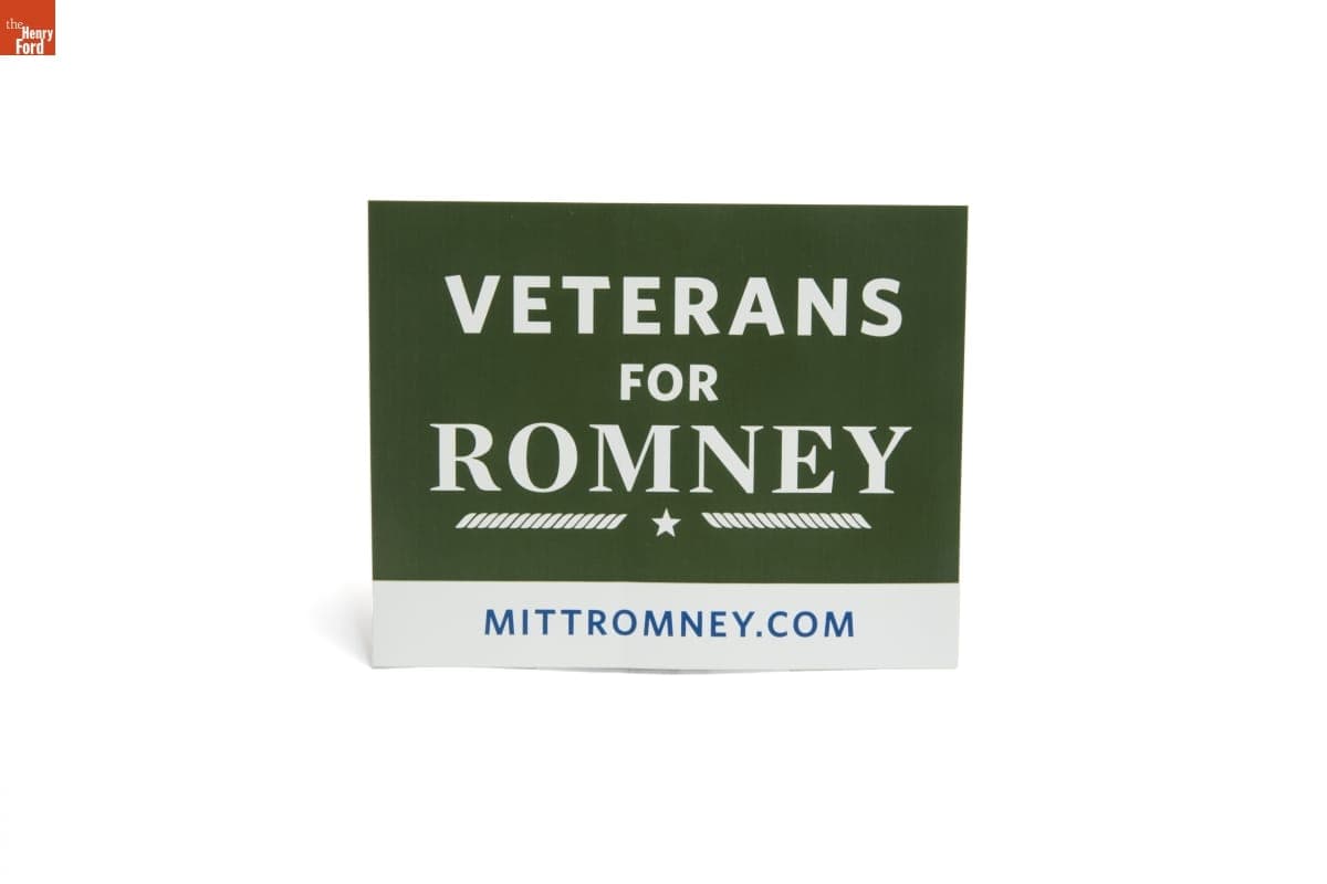 Veterans for Romney Bumper Sticker, 2012