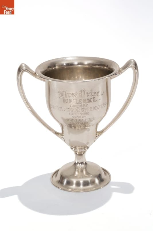 Denver Motor Speedway Association Racing Trophy Won by William Thorney Driving a Ford, 1910