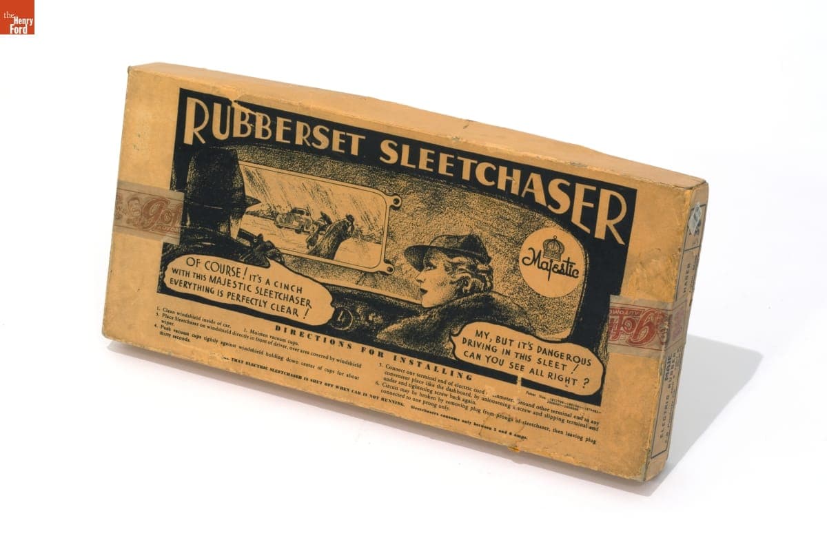 Windshield Defroster, "Rubberset Sleetchaser," 1935-1936