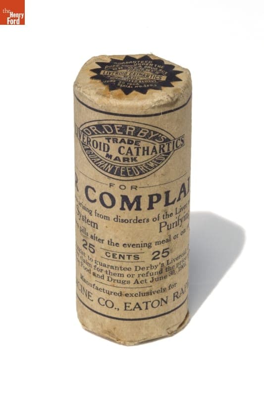 Dr. Derby's Liveroid Cathartics for Liver Complaints, 1906-1915