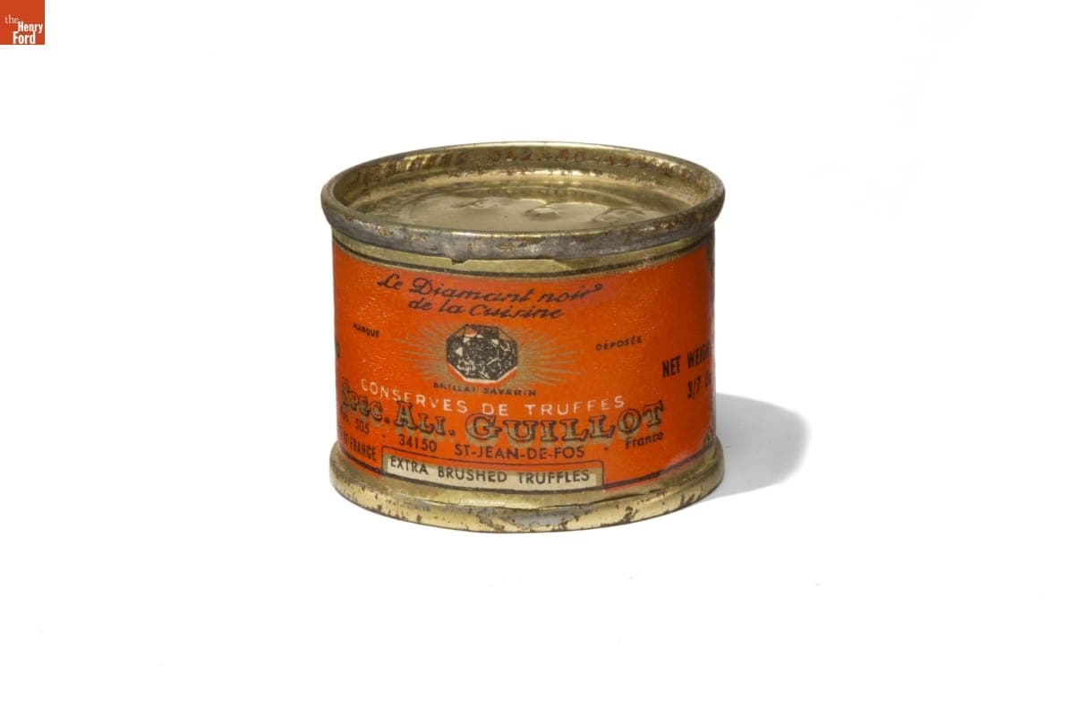 Can of "La Diamond noir de la Cuisine" Extra Brushed Truffles, 1940-1980