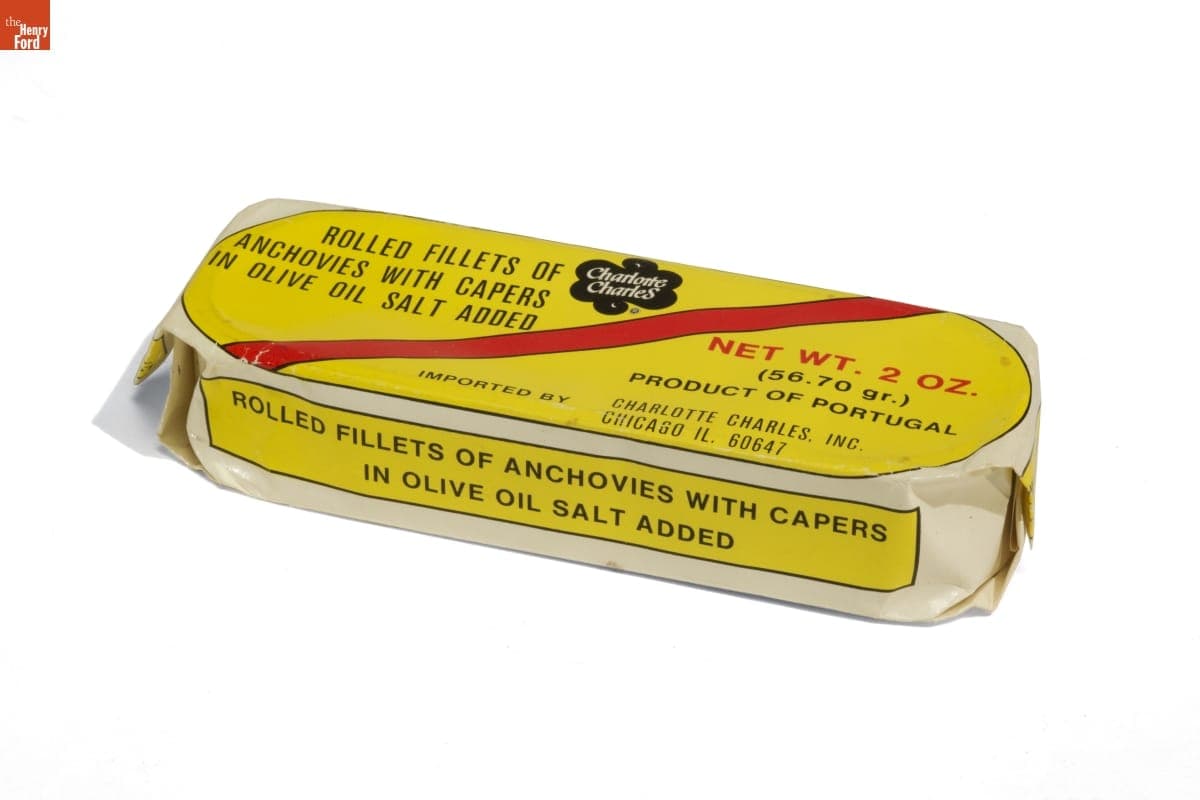 Can of Charlotte Charles Anchovies, 1980-2000
