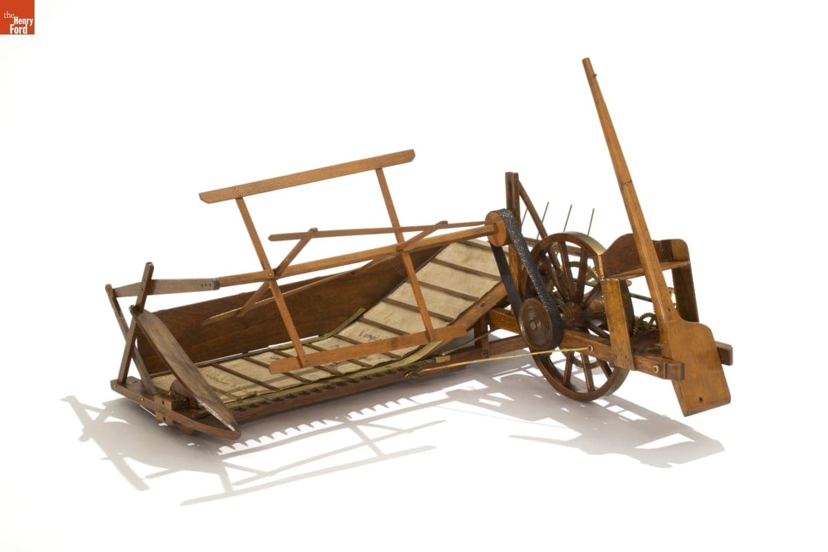 Model of Mann Harvester, circa 1873