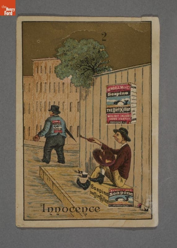 Soapine "Innocence" Trade Card, 1870-1889