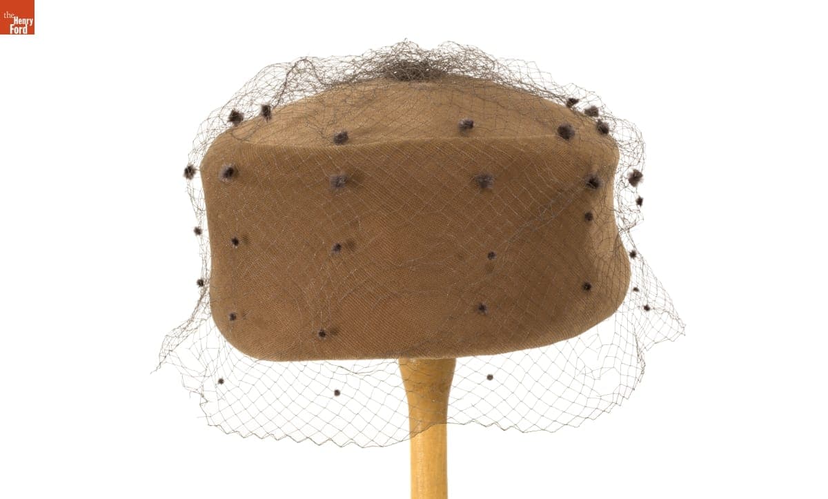 Pillbox Hat Created by Jane Morgan Exclusives, 1960-1969