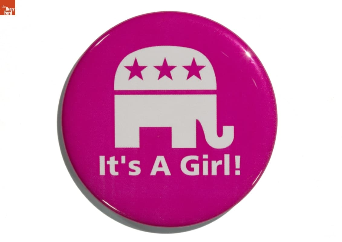Palin Campaign Button, "It's a Girl!", 2008