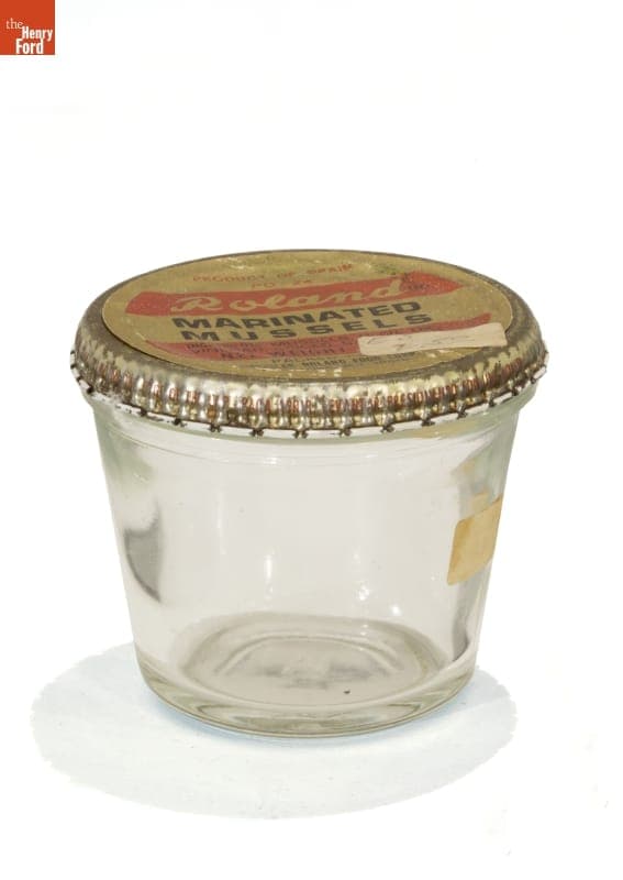 Jar of Roland Marinated Mussels, 1940-1980