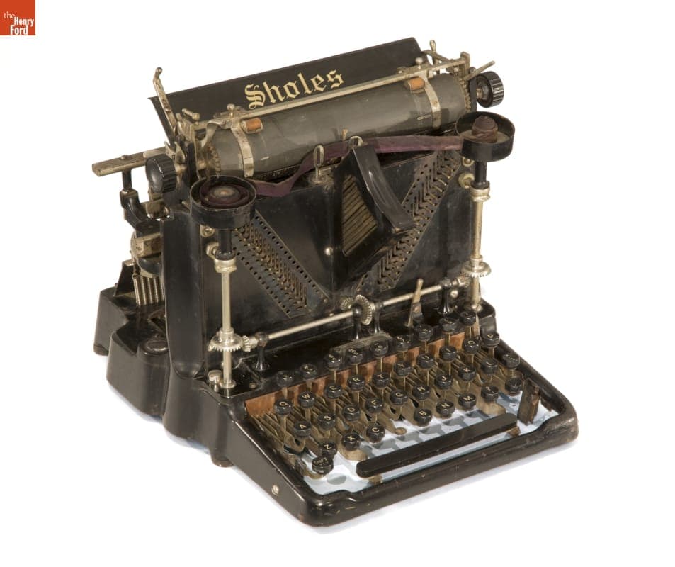 Sholes Visible Desk Typewriter, 1901-1905