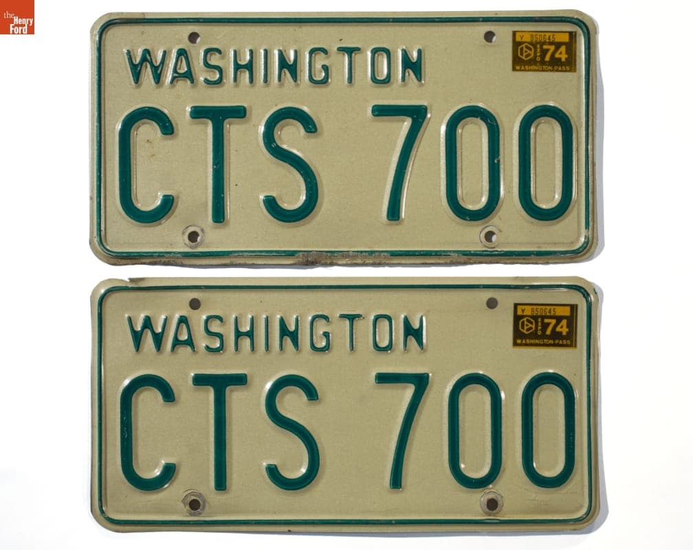 Washington License Plates from Expo '74