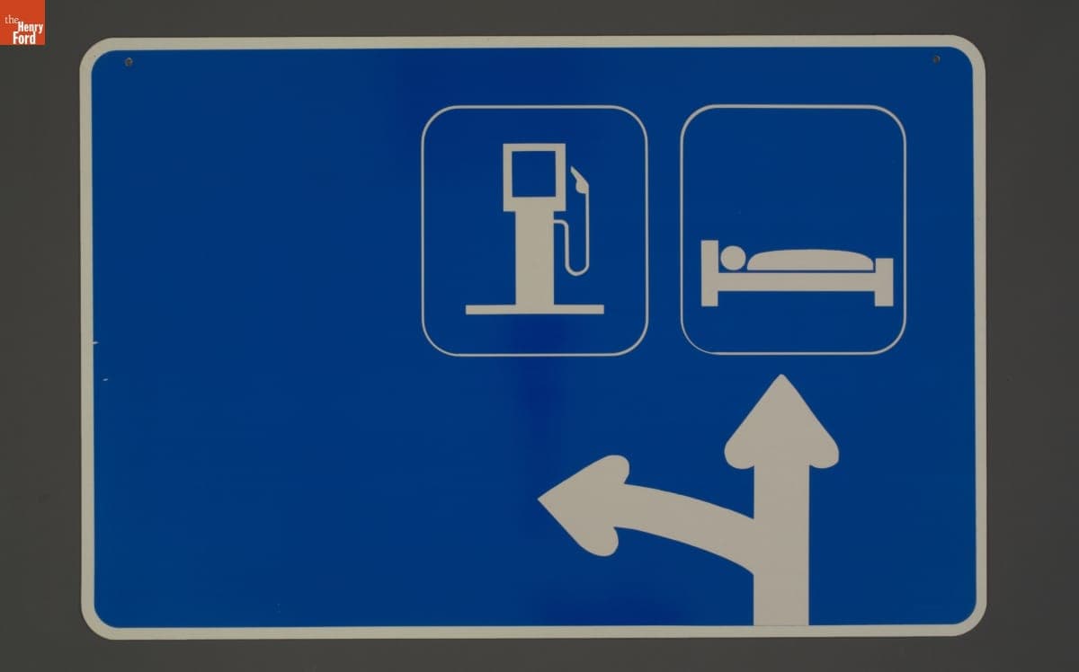 Gas & Lodging Sign, 1975-1987