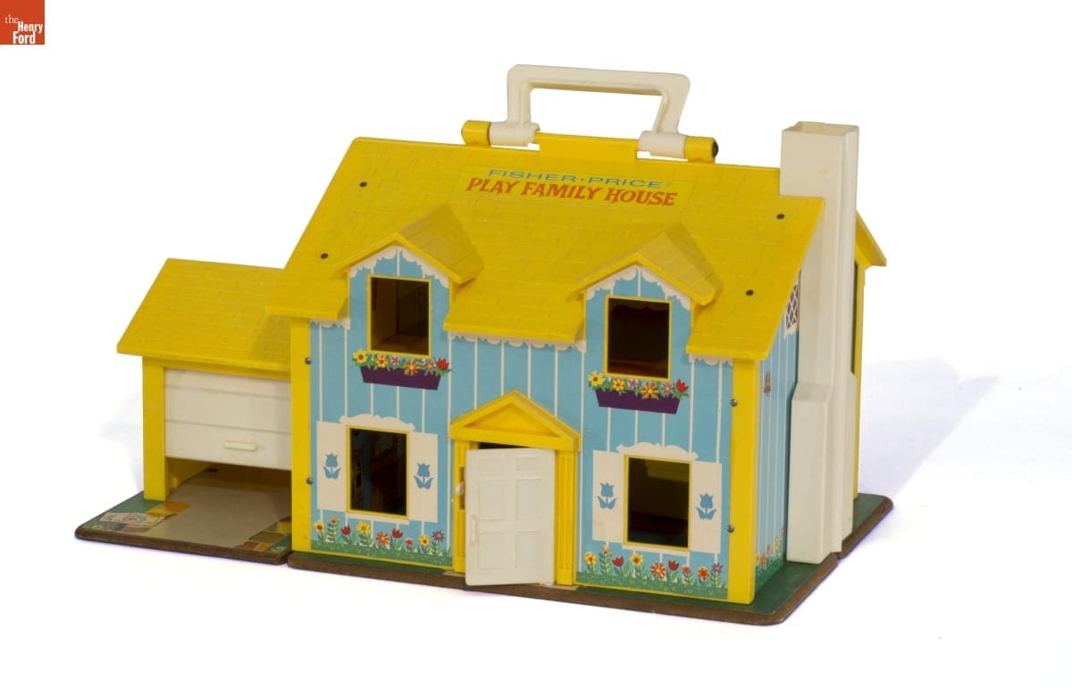 Dollhouse, Fisher-Price "Play Family House" with Furniture, 1976-1977