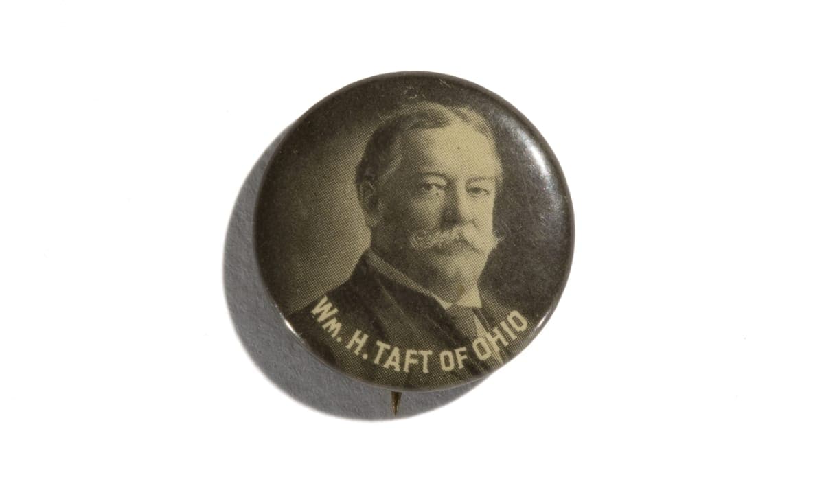 William H. Taft Campaign Button, 1908-1912
