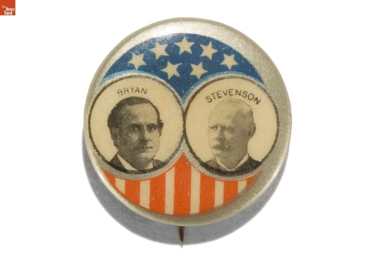 Bryan-Stevenson Campaign Button, 1900