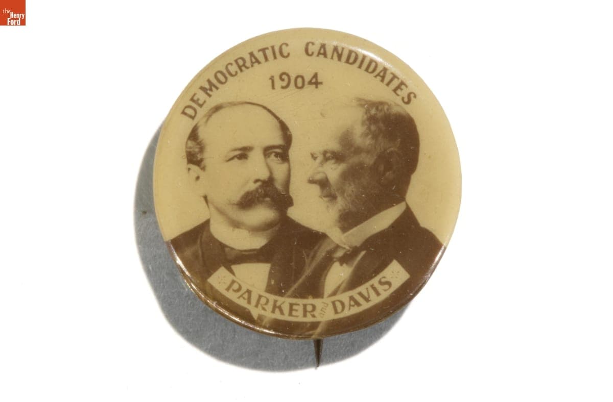 Parker-Davis Campaign Button, 1904