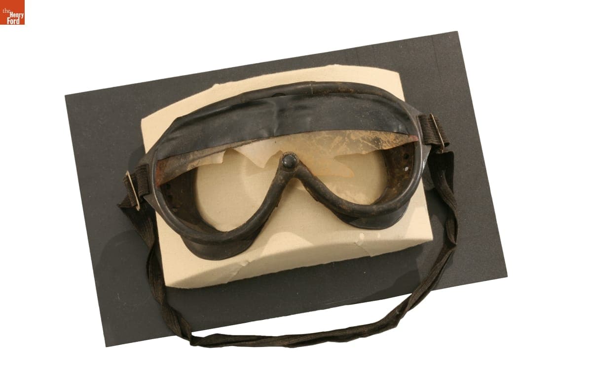 Racing Goggles Worn by Stirling Moss during His Career-Ending Crash, 1962