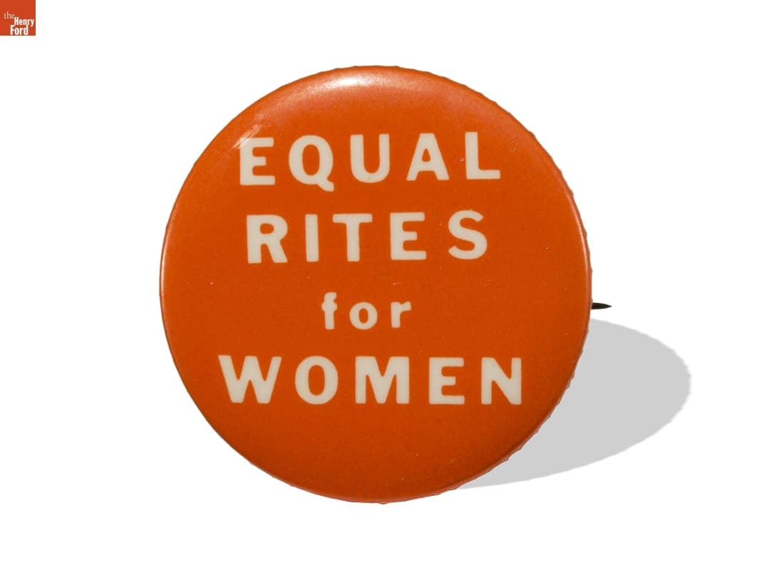Button, "Equal Rites for Women," 1974