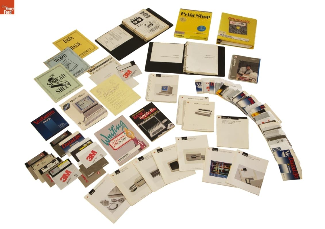 Instructional Manuals Used by the Owners of an Apple II GS Computer and Apple Imagewriter II, circa 1990