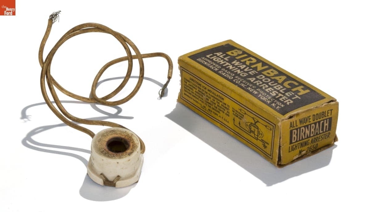 Birnbach Lightning Arrester for Broadcast Receiver, 1920-1930