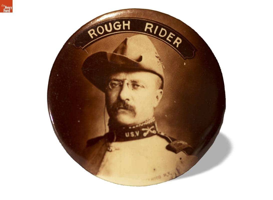 Theodore Roosevelt Campaign Button, 1900