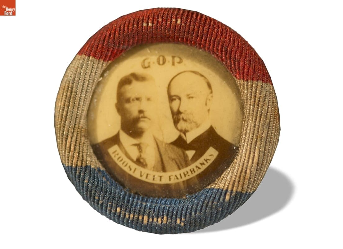 Roosevelt-Fairbanks Campaign Button, 1904