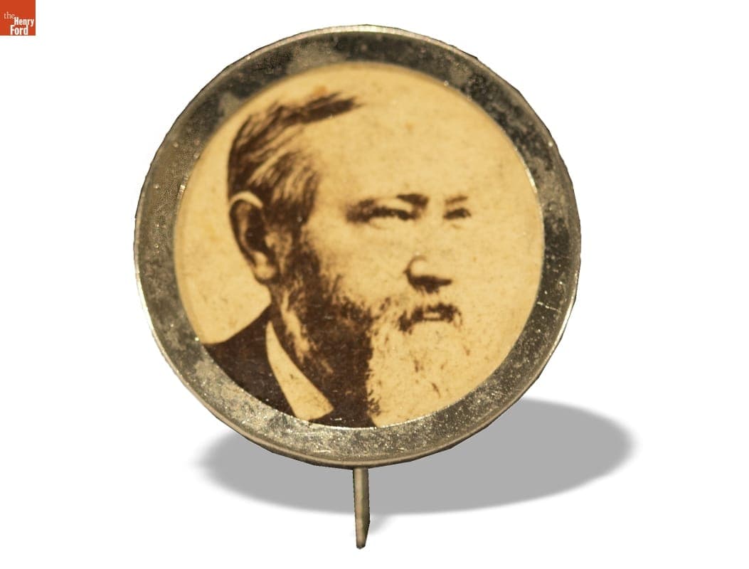 Benjamin Harrison Campaign Stickpin, 1888, 1892