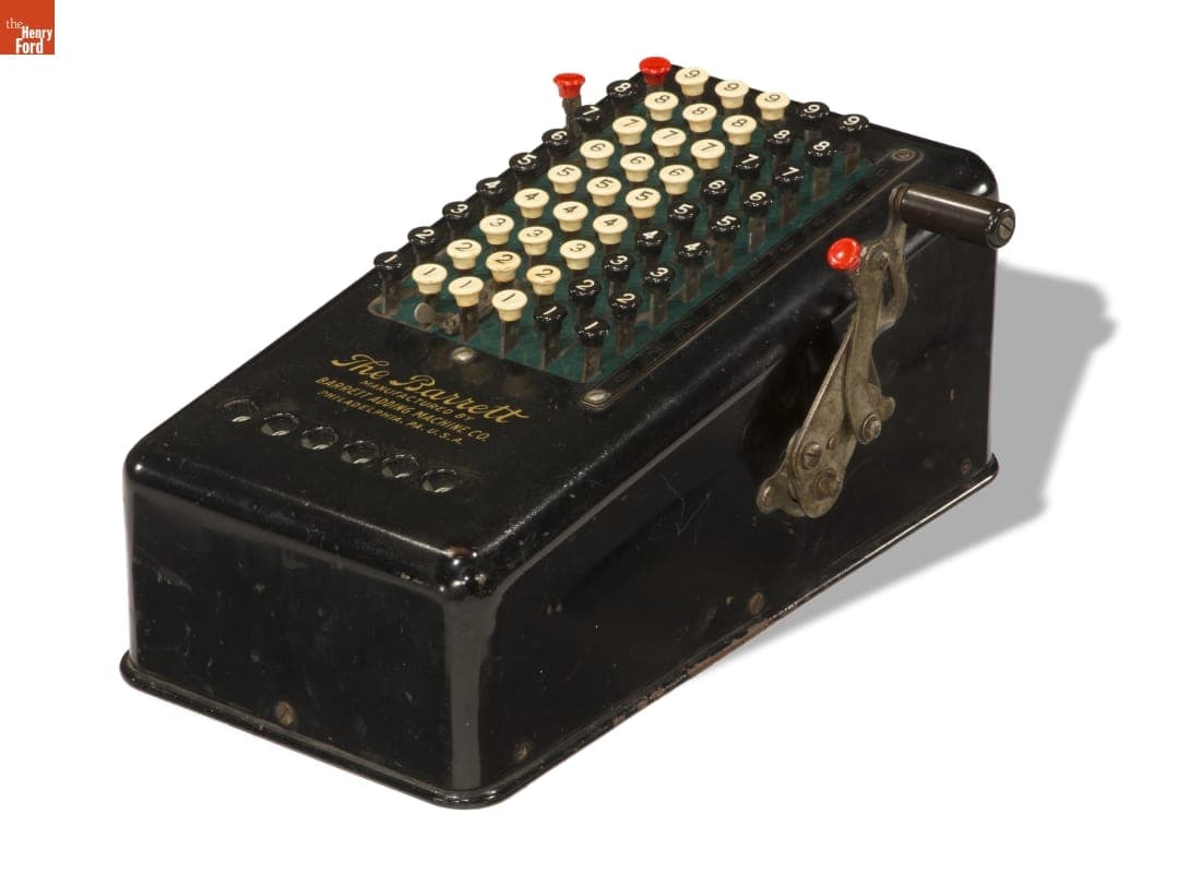 The Barrett Adding Machine, circa 1914
