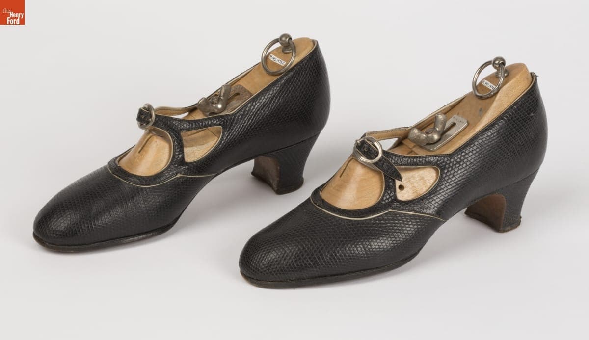 Snakeskin Shoes, Worn by Elizabeth Parke Firestone, 1920-1930