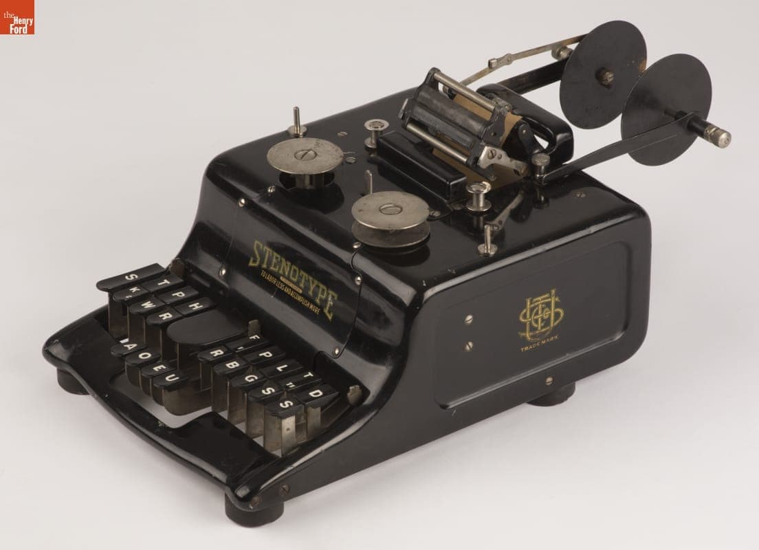 Stenotype Shorthand Typewriter, 1911-1915