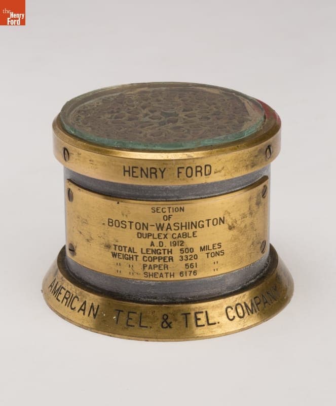 Section of Boston-Washington Duplex Cable, 1912