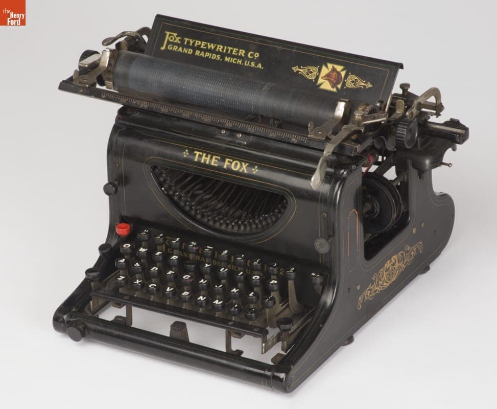 Fox Visible Desk Typewriter, 1906-1921
