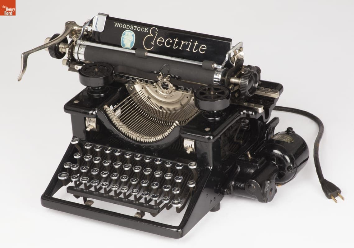 Woodstock Electrite Typewriter, 1923-1927