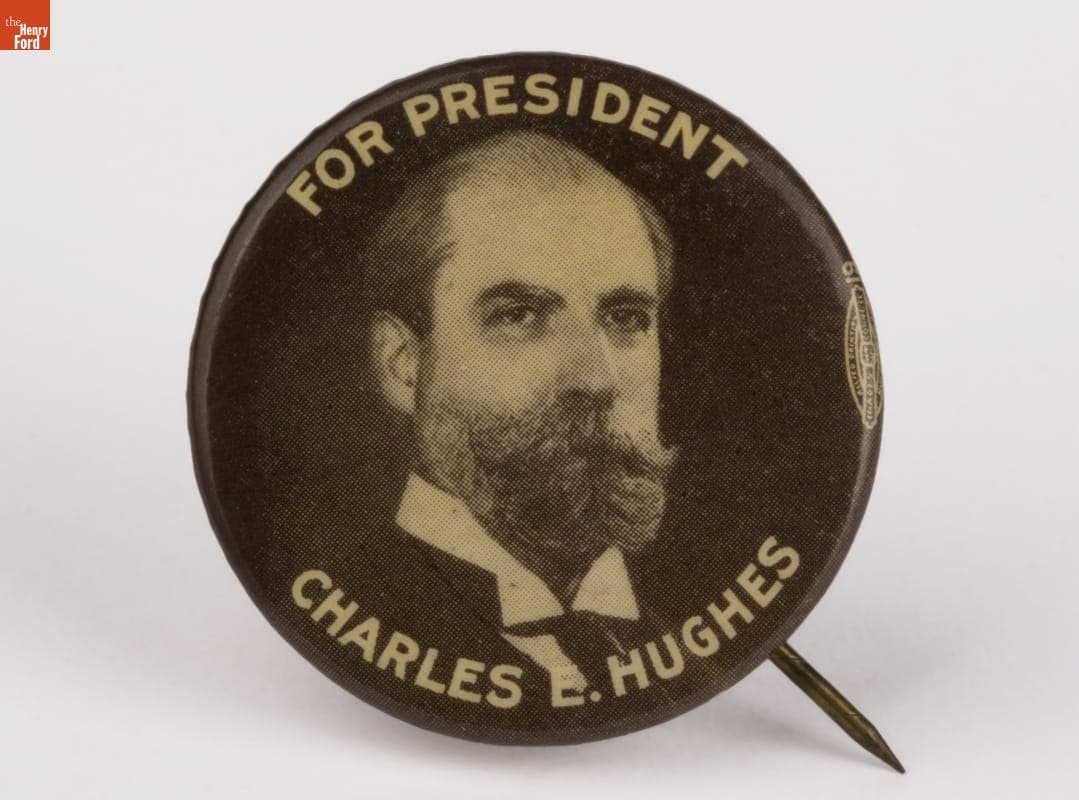 Charles Evans Hughes Campaign Button, 1916