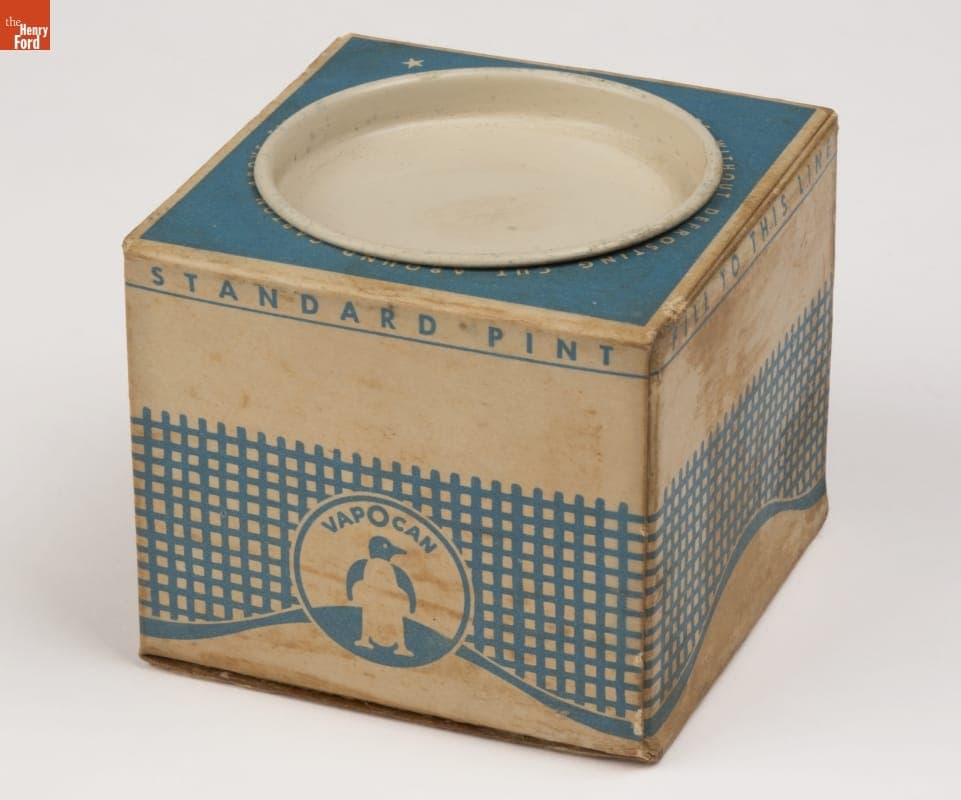 Vapocan, Pint Sized Frozen Food Container, 1935-1940