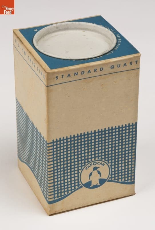 Vapocan, Quart Sized Frozen Food Container, 1935-1940