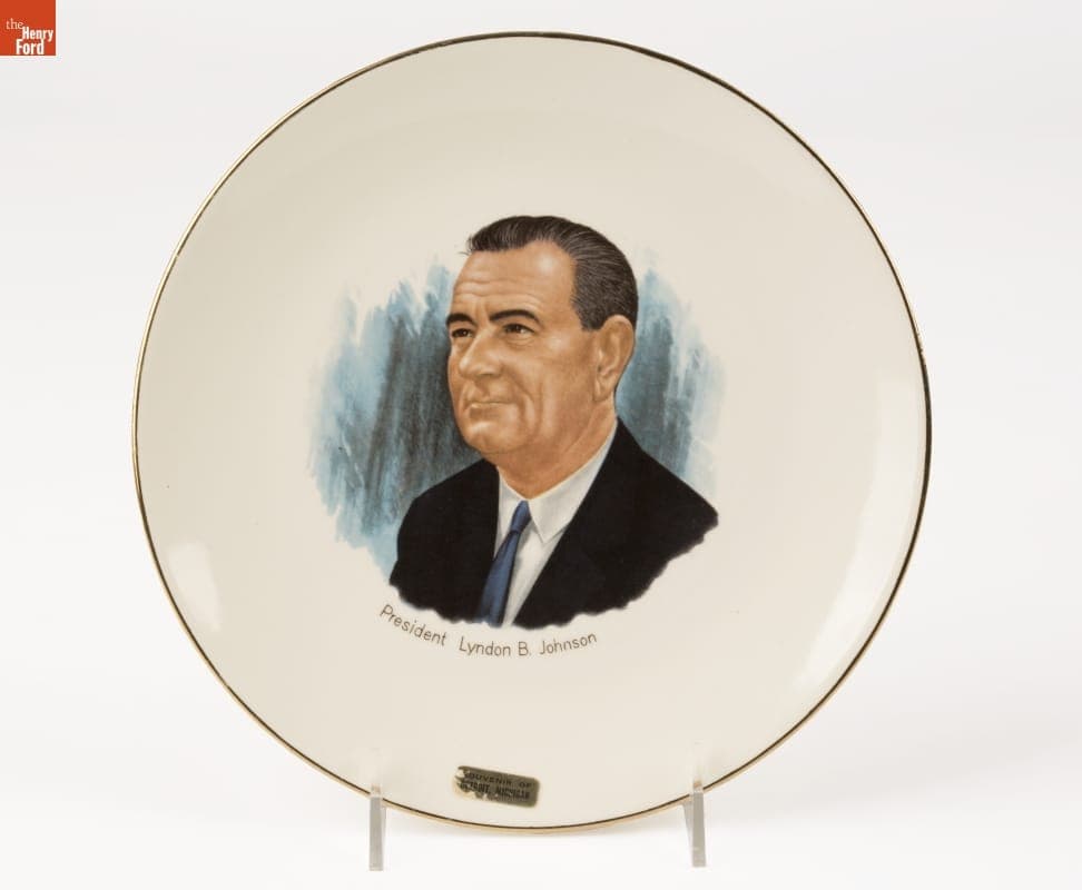 Souvenir Plate, "President Lyndon B. Johnson," 1964-1965