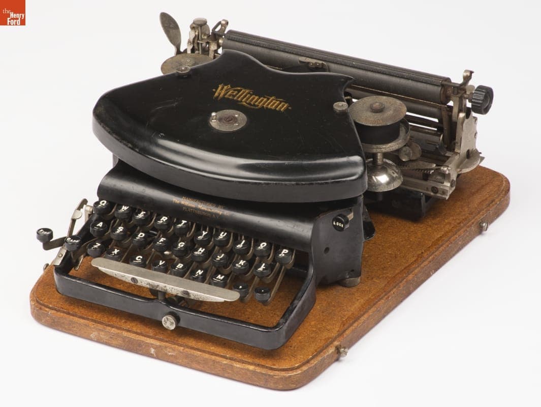 Wellington Typewriter, Model 2, 1896-1920