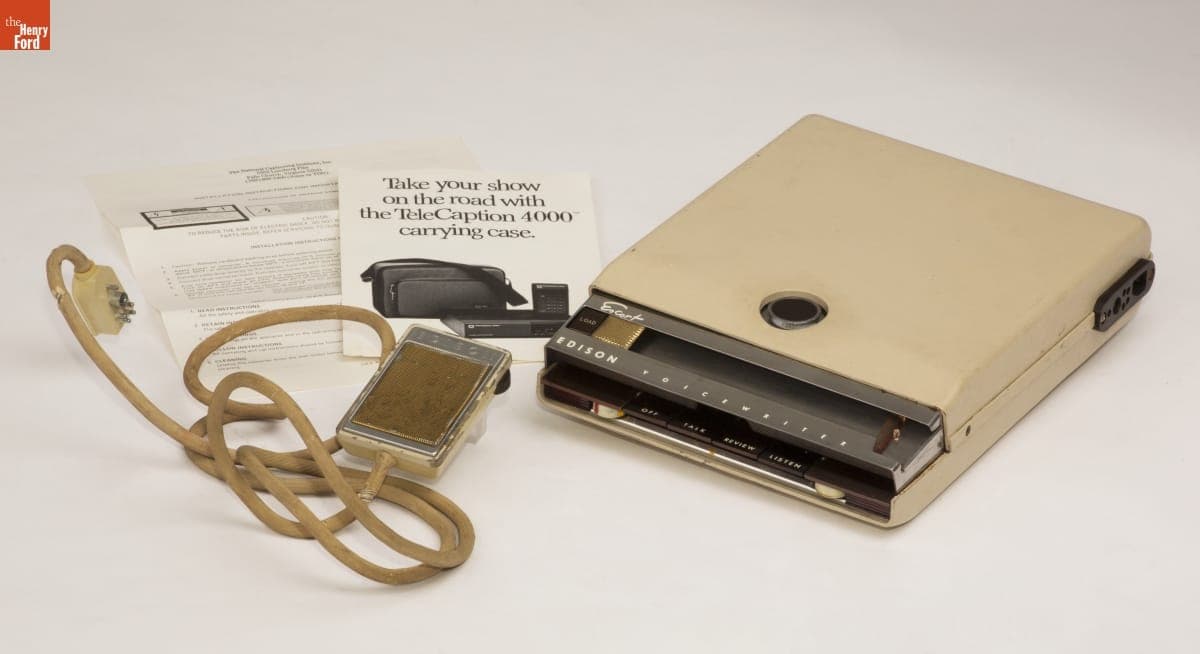 Edison Voicewriter, Portable Escort Model, 1962-1965
