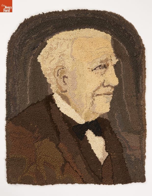 Portrait Rug of Thomas Edison, 1935