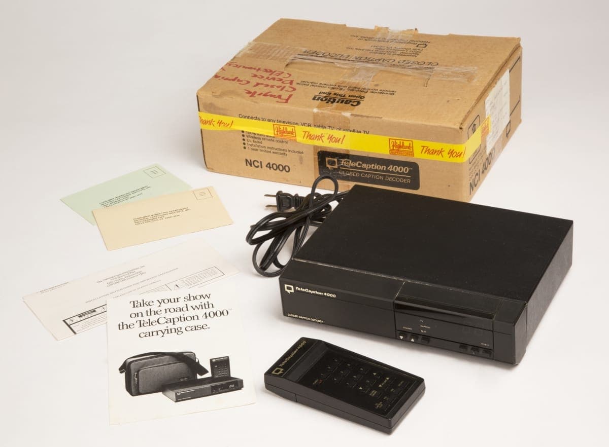 TeleCaption 4000 Closed Caption Decoder, circa 1989