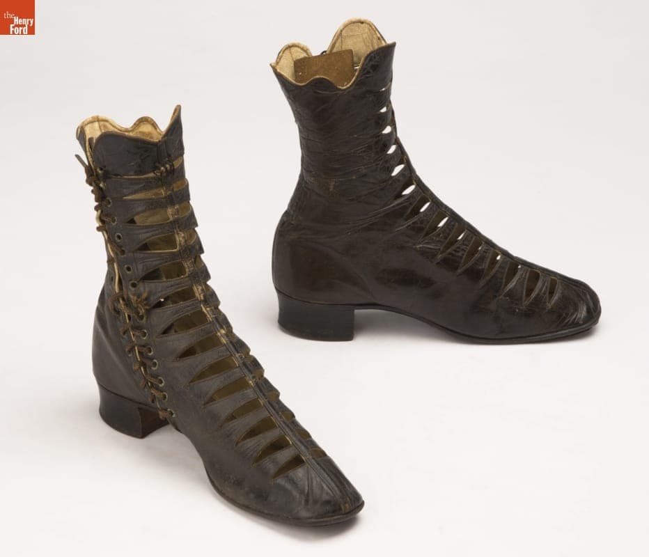 Women's Boots, Used by Anna D. Larkin, 1867