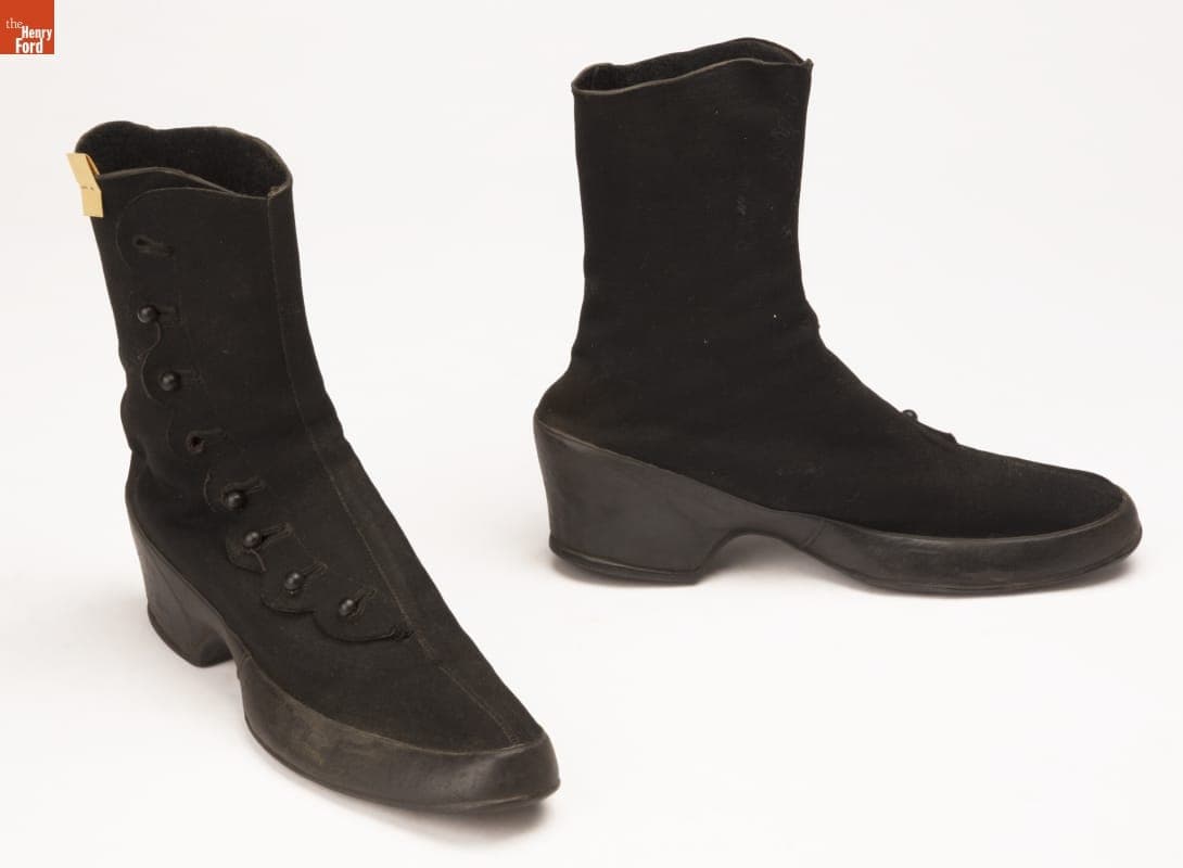 Women's Overshoes, Used by Isabel Hills Magill, circa 1900