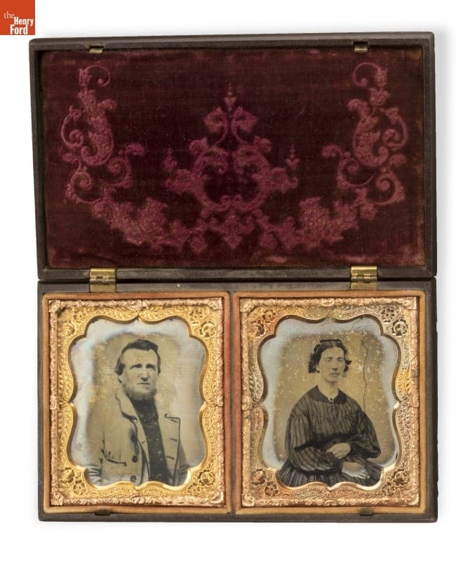 Portraits of Dr. Alonson B. Howard, circa 1865-1866 and Cynthia Coryell Edmunds Howard, circa 1858-1860