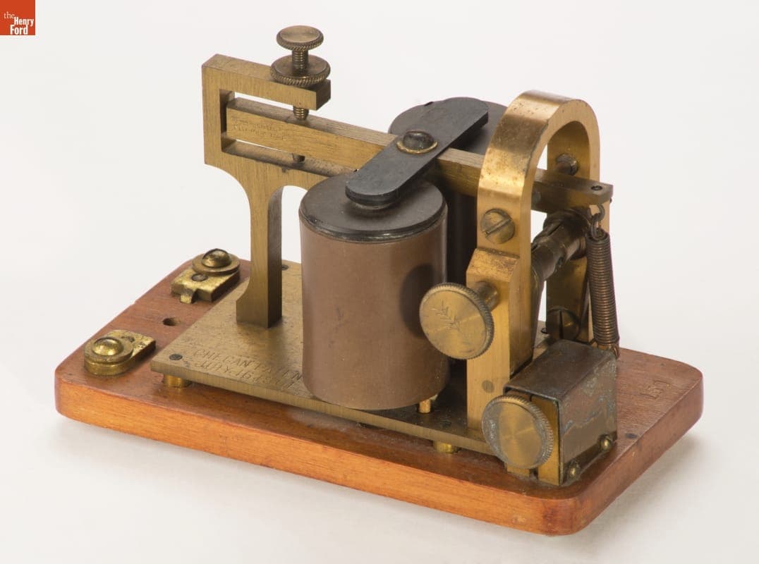 J.H. Bunnell Telegraph Sounder, Used at Ford Motor Company